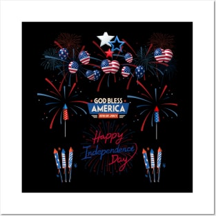 4th of july Posters and Art